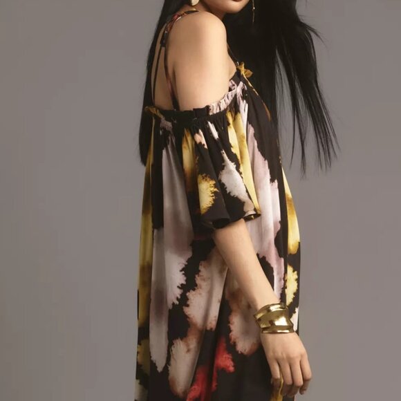 Anthropologie / Conditions Apply Printed Tie-Strap Kaftan - Picture 6 of 7